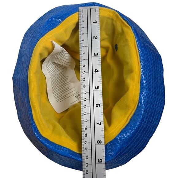 Ikea Bucket Hat Knorva‎ Frakta with Lining Vent Holes Rain Hat One Size Logo - Picture 6 of 7